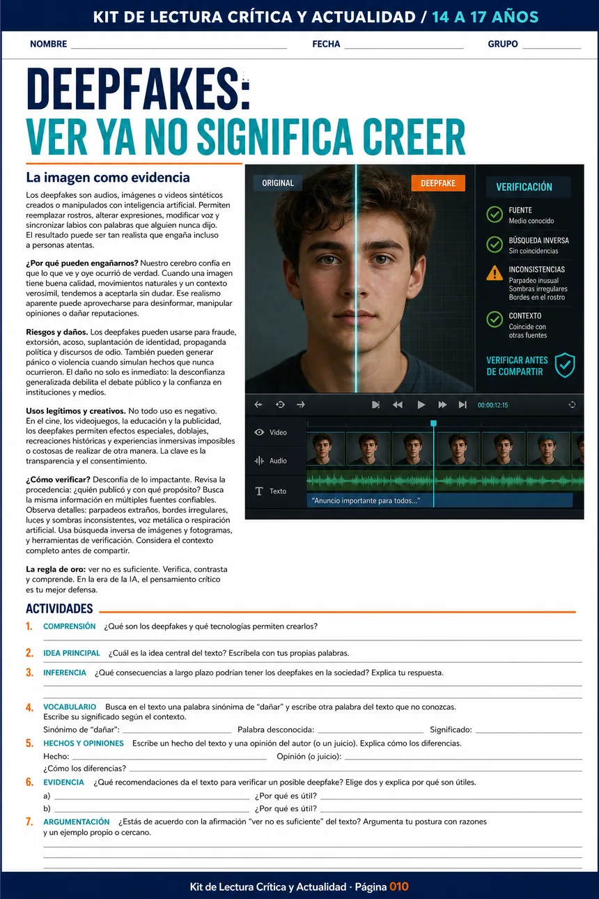 Página: Deepfakes, ver ya no significa creer