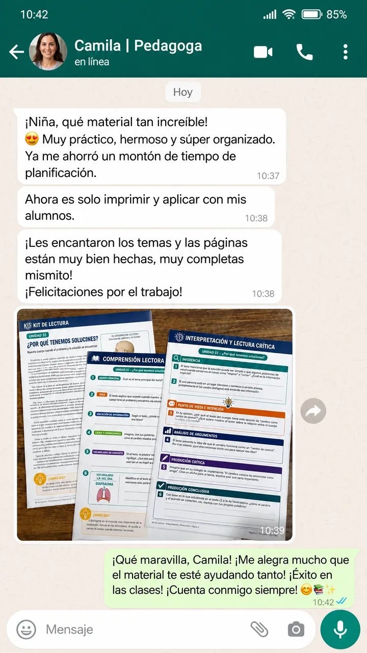 Testimonio de Camila, pedagoga